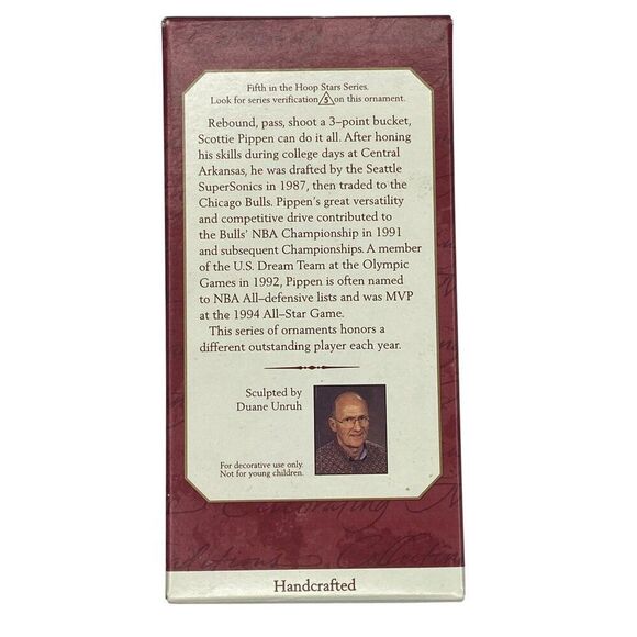 Scottie Pippen NBA HoopStars Hallmark Ornament 5th in Series - Picture 2 of 4